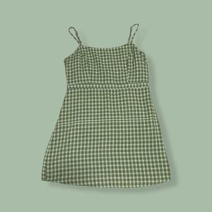 UO EMMA PLAID MINI DRESS